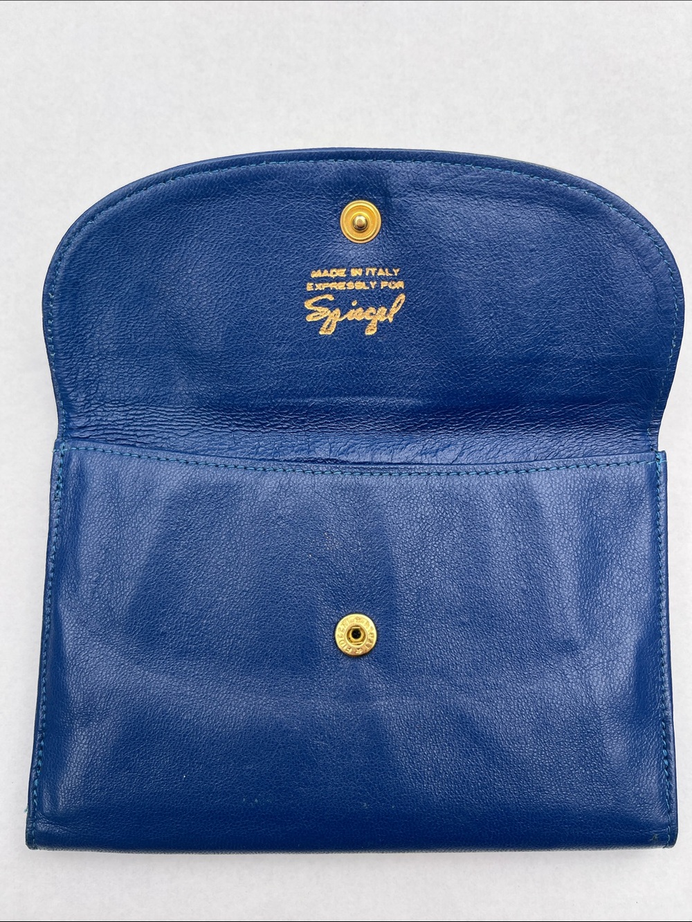 Vintage 80’s or 90’s Spiegel Italy Blue Wallet